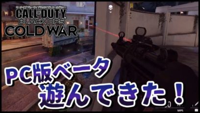CoD BOCW PC版ベータ遊んできた